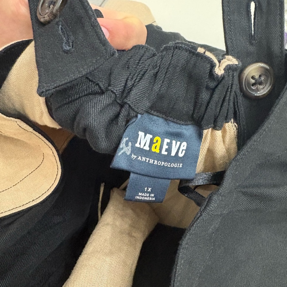 Anthropologie Maeve 1X The Ami Linen Halter Maxi Dress Striped Colorblock - Picture 10 of 16